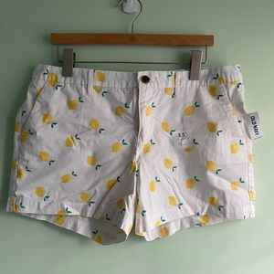 Lemon Print Shorts